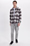 Men's Regular Fit Comfortable Cut Winter Plaid Lumberjack Shirt - 4