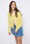 Teen Açık Sarı Düğmeli Regular/Normal Kalıp Örme Hırka/Sweatshirt TWOAW26SW00162 - 5