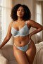 Blue Brode Floral Plus Size Underwear Set Tbbaw26Dg00008