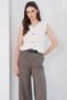 Ecru Double Pocket Gold Button Detailed Knitwear Vest Alc-X14833 - 2