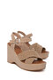 Mink Suede Women's Wedge Heeled Shoes 15938 - 2