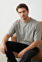 Gri Oversize/Geniş Kesim Koala Nakışlı %100 Pamuklu T-Shirt TMNSS23TS00243