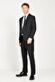Men's Black Extra Slim Fit Slim Fit Black Sports Suit - 2