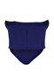 Saks Crop Astarlı Korse Detaylı Örme Büstiyer TPRSS23BS00006 - 8