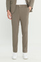 Men's Mink Cotton Slim Fit Slim Fit Swallow Collar Flap Pocket Striped Stretch Suit - 6
