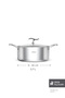 Plasma Steel 316+ 3Ply Fireproof Non-Stick Steel Pot 22 cm - 2