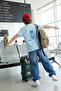 Light Blue Boy Back Printed Knitted T-Shirt Tkdaw25Ts00022