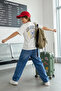 Ecru Boy's Back Printed Knitted T-Shirt Tkdaw25Ts00024
