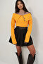 Mustard Yellow Madonna Collar Button Accessory Knitwear Blouse Alc-X14673