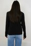 Women's Black Mock Neck Knitwear Sweater Alc-X14858 - 4
