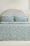 Carlo 100% Cotton Single Duvet Cover Set Blue