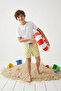Yellow Boy's Ice Cream Printed Swim Shorts Tkdss25Ds00000