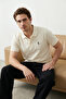Taş Regular/Normal Kesim Kısa Kol Dokulu %100 Pamuk Polo Yaka T-shirt TMNSS23PO00031