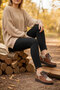 Brown Suede Women's Sneaker 20934 - 2