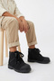 Siyah Fermuarlı ve Bağcıklı Büyük Erkek Çocuk Kids Postal Bot 
TAKAW26BO00006