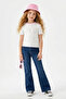 Ecru Girl's Knitted T-Shirt Tkdss25Ts00024