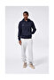 Icons Hooded Sweatshirt Navy Blue Men's Sweatshirt - 220271-Bs501