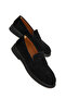 Black Suede Women's Loafer Shoes 21241 - 5