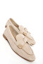Beige Suede Women's Loafer Shoes 21162 - 2