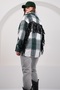 Women's Green Leather Back Tassel Pocket Lumberjack Shirt Jacket Alc-X14995 - 5