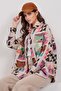 Women's Beige Double Pocket Oversized Quilted Shirt Jacket ALC-X14969 - 4