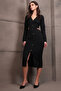 Women's Black Backless Slit Maxi Length Dress Alc-X15008 - 6