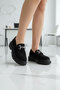 Black Suet Women's Loafer Shoes 17575