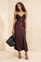 Kahverengi Slip Maxi Elbise TPRSS26EL00024
