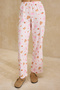 Pembe-Çok Renkli %100 Pamuklu Eğlence Desenli Örme Pijama Takımı THMSS26PT00008 - 3