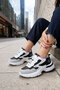 White-Black-Lilac Women's Sneaker 20834