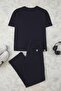 Indigo Oversize/Geniş Kesim Dokulu Eşofman Takımı TMNSS25EM00010 - 4