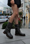 Brown Genuine Leather Women's Boots & Booties 21069