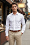 Beyaz Slim Fit Kolay Ütülenebilir Smart Erkek Gömlek TMNAW24GO00096 - 5