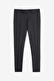 Men's Black Slim Fit Slim-Fit Mono Collar Cover Pocket Suit - 4