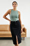 Flexible Mint Halter Neck Body - Fitted Body with Snap Bottom Twoss20Bd0044