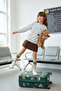 Gray Melange Girl's Patterned Crew Neck Slogan Knitted Sweatshirt Tkdaw25Sw00041 - 2