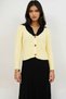 Yellow Fur Collar Knitwear Cardigan Alc-X14869 - 2