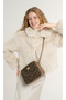 Monogram Brown Women's Cross Shoulder Bag 05Po25Y2518 - 2