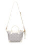 Limited Edition White Digital Monogram Women's Shoulder Bag 05Po25Y10707 - 5