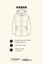 Men's Khaki Cold-Proof Warm Padded Coat Standard Fit Mock Neck Hooded with Flap Pockets - 3