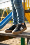 Black-Fuchsia Kids Unisex Sneaker 20837 - 3