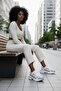 Ice-White-Powder Women's Sneaker 19686