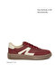 Burgundy-Beige Women's Sneaker 21249 - 2