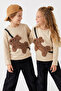 Stone Crew Neck Baggy Regular Unisex Children's Knitted Sweatshirt Tkdaw26Sw00047 - 2