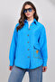 Women's Cobalt Pocket Detailed Quilted Shirt Jacket Alc-X14986 - 4