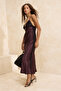 Kahverengi Slip Maxi Elbise TPRSS26EL00024 - 2