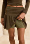 Khaki Short/Super Mini Glitter Knitted Lined Party Shorts Skirt Tprss26Et00002 - 4