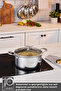 Plasma Steel 316+ 3Ply Fireproof Non-Stick Steel Pot 24 cm - 7