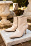 Beige Patent Leather Women's Boots & Booties 21027 - 2
