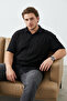 Black Plus Size Camisole Comfortable Knitted Shirt Tmnss25Ax00004